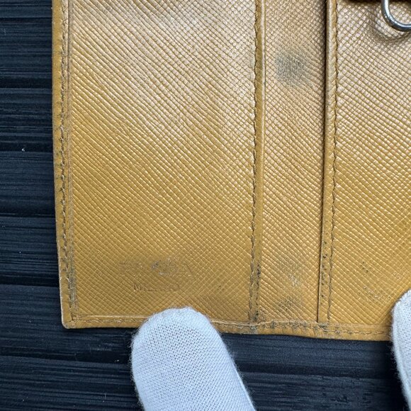 Prada Yellow Triangle Key Holder - Picture 5 of 5